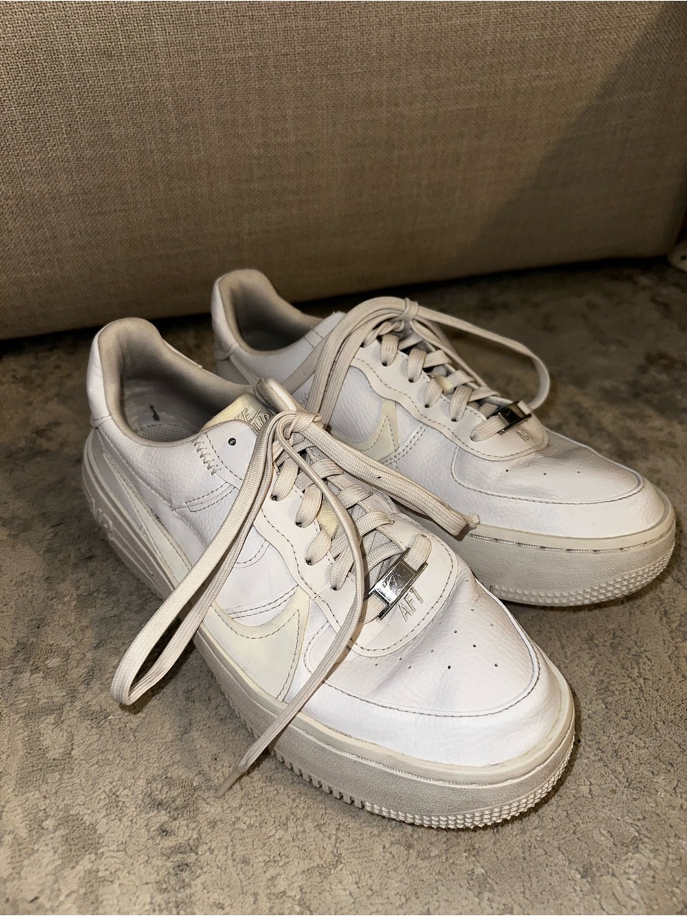 Nike White/Off-White Low-Top Sneakers
